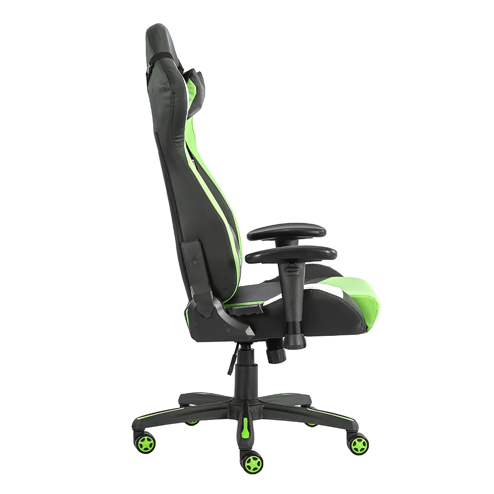 Hot Sales PU Leather Heavy Duty Adjustable Rocking Office Style Green Gaming Chair