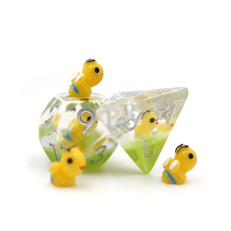 Best Price Dungeons And Dragons Accessories Resin Polyhedral Custom Dice Kit