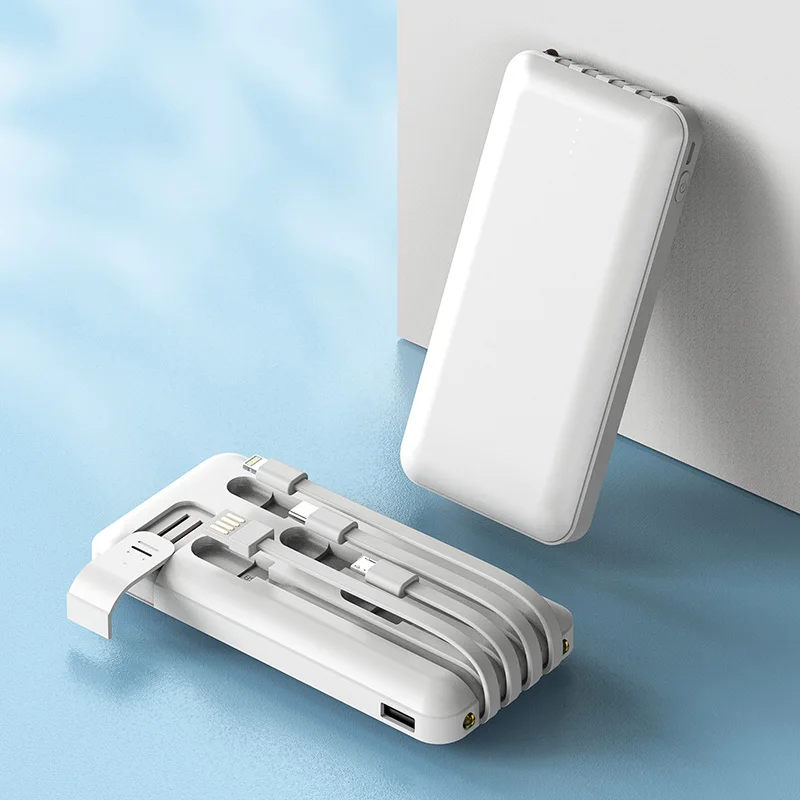 Alibaba consumer electronic ABS PC Material  Black White custom power banks 10000 mah