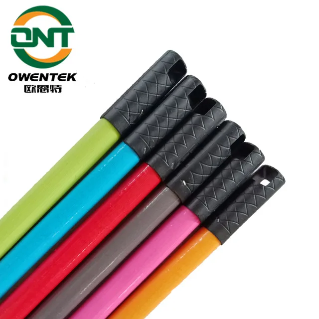 Less Than 1 Dollar Owentek 120cm Ribbed PVC Coated Broom Stick Colored Mop Handle Household Items