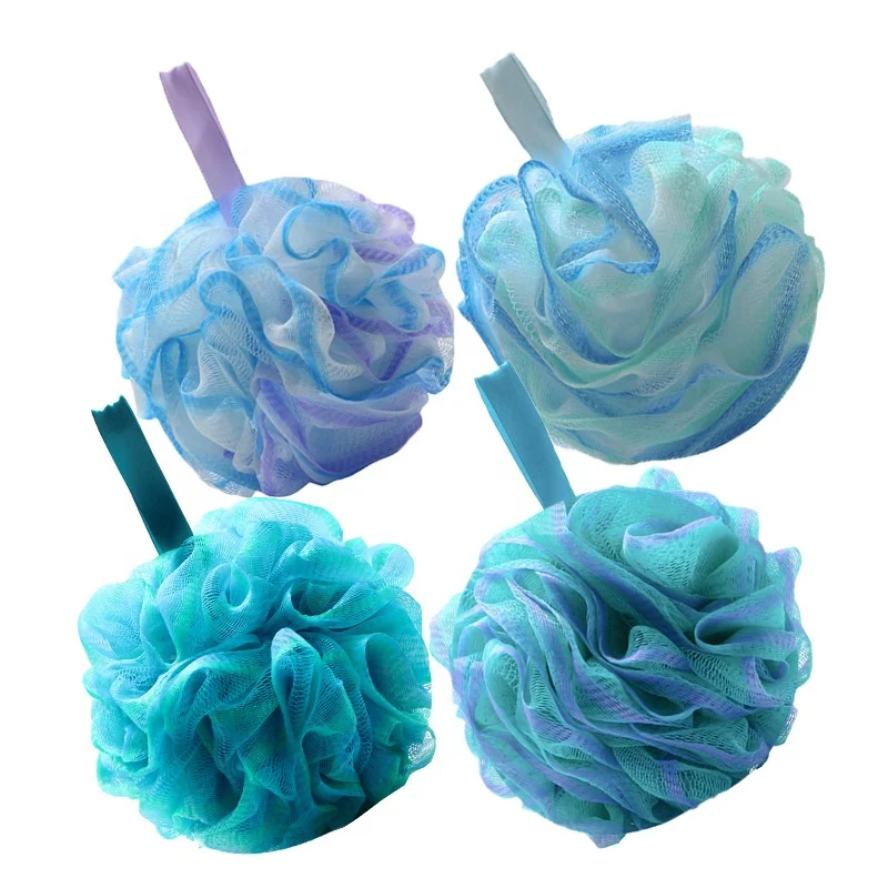 Lalasis custom body scrubber skin exfoliating shower bathing loofahs bath balls