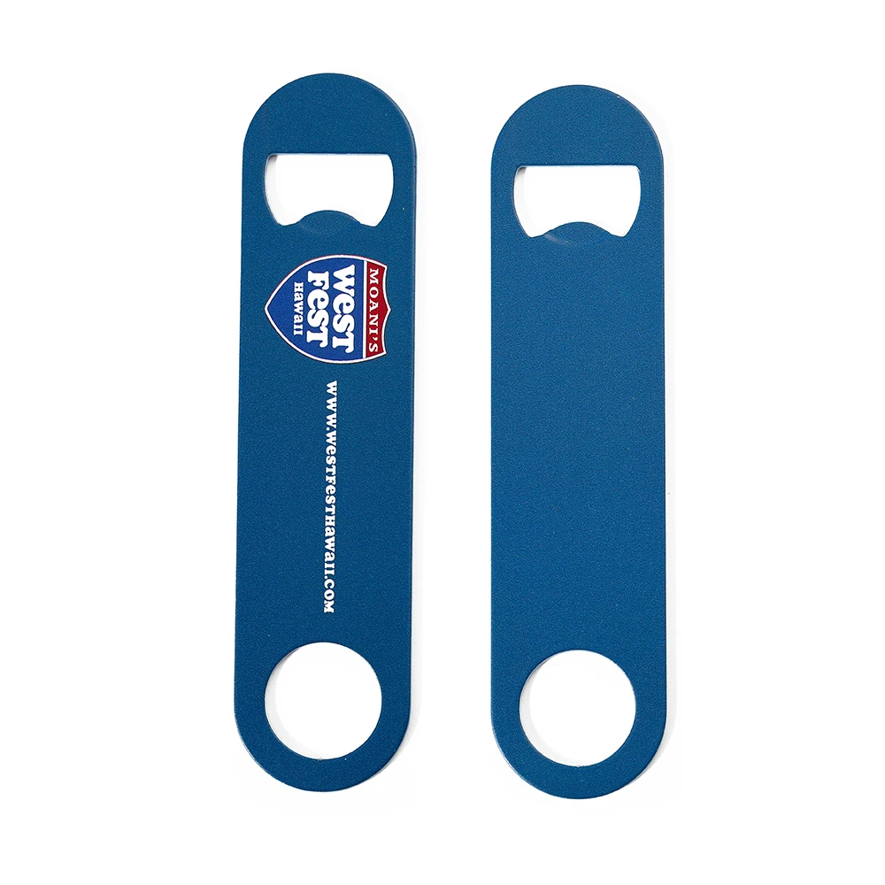 No Minimum Flat Stainless Steel Custom Blank Beer Bottle Opener Sublimation Bar Blade Beer Opener Metal