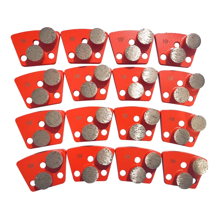 Metal Bond Concrete Floor Grinding Tools Trapezoid Diamond Grinding Block Plate