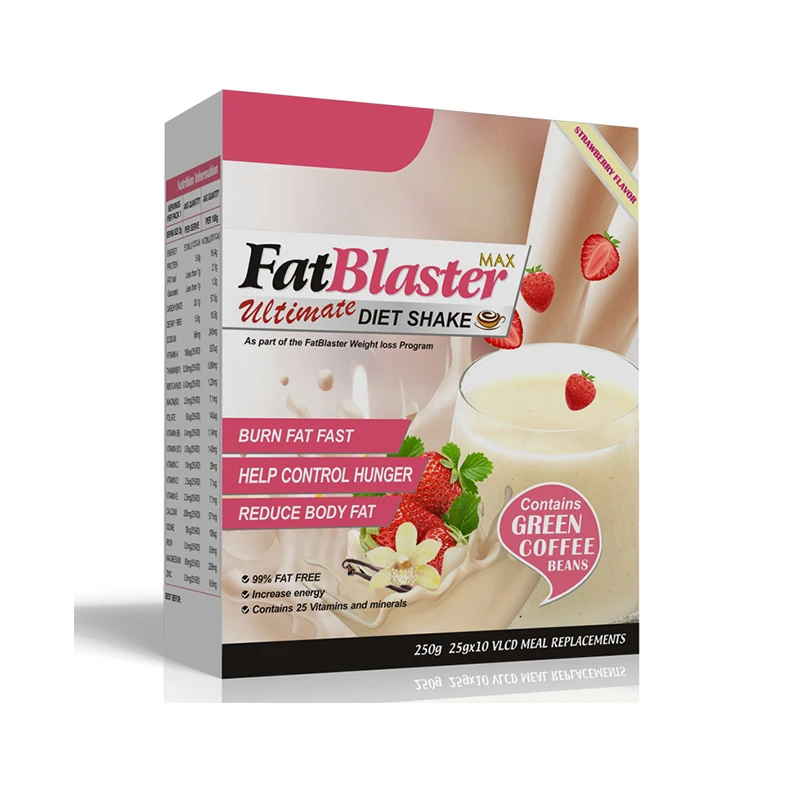 
Private label fat burner meal replacement milk winstown fat blaster Strawberry diet shake for lose weight 