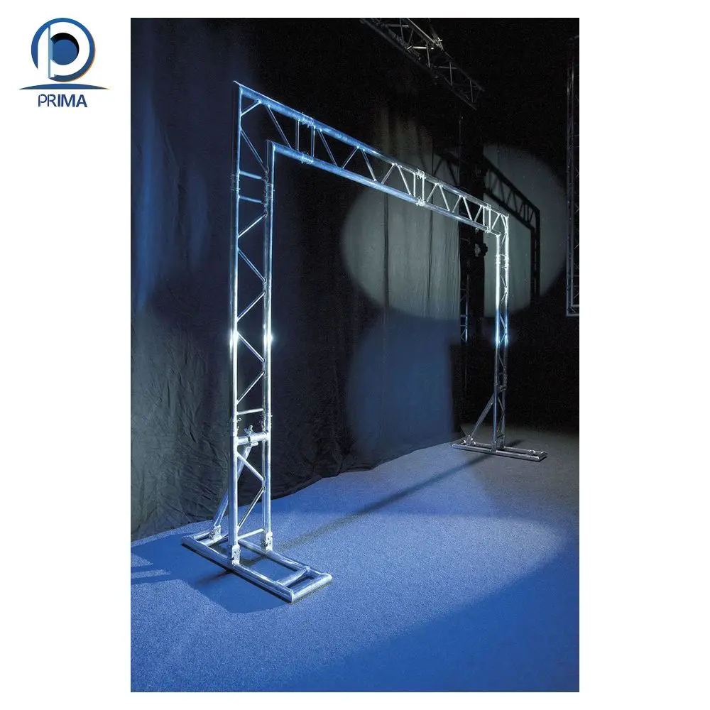 Prima Stage Flat Roof Truss System With Puv Tarpaulin Concert Stage Music Scene Lighting Dj Truss Stage