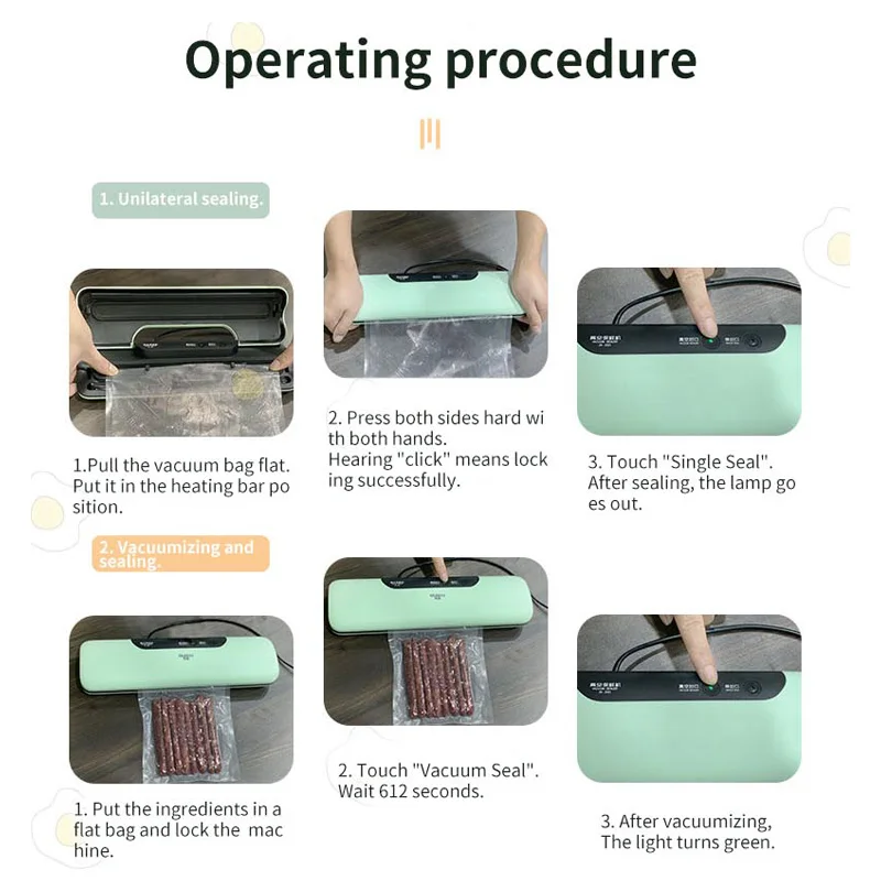 Portable Household  Vacuum Sealer Sealing packing Machine Multiple Options