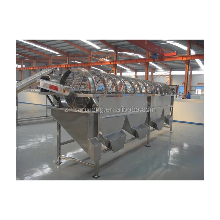 Low-price Seafood Rotary Drum Grader Grid Classifier for Lobster and Scallop