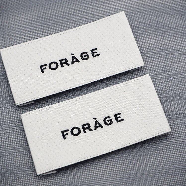 Customise Woven Labels Cloth Woven Label Printing Machine Woven Embroidery Brand Custom Label Clothing