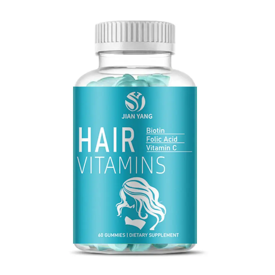 Halal Sugar Free Gummies Biotin Gummies For Strong Hair Nail Growth Skin Healthy and Helps During Pregnancy
