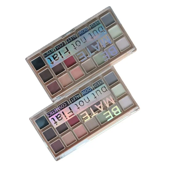 2021 ISO 22716 factory supply makeup private label high pigment custom logo eyeshadow pallets pigment 7 12 15 21 color