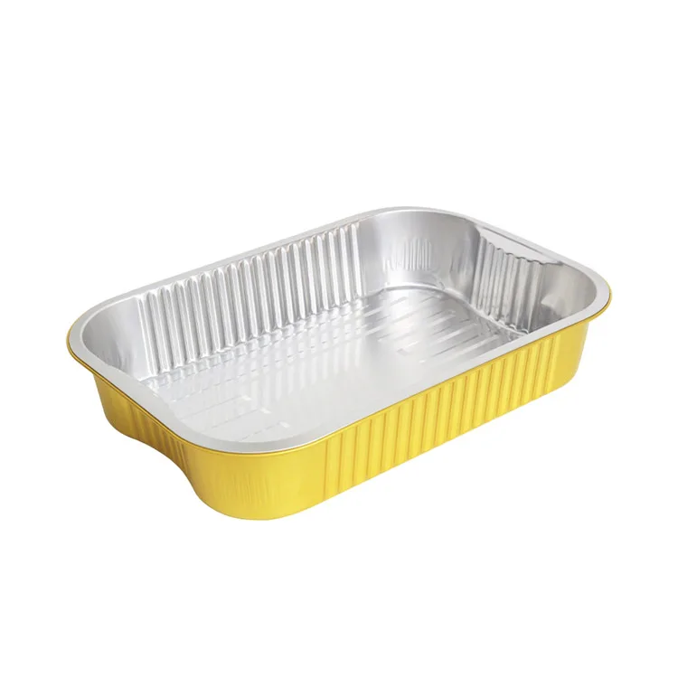 Custom Aluminum Foil Food Containers Wholesale High Quality Disposable Eco-Friendly metal food packaging