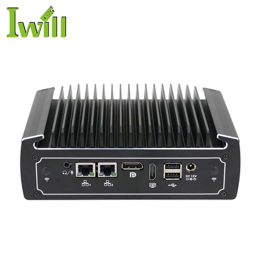 Fanless embedded PC i3-10110U i5-10210 I7-10810U Dual lan box pc mini pc support 4G LTE WiFi