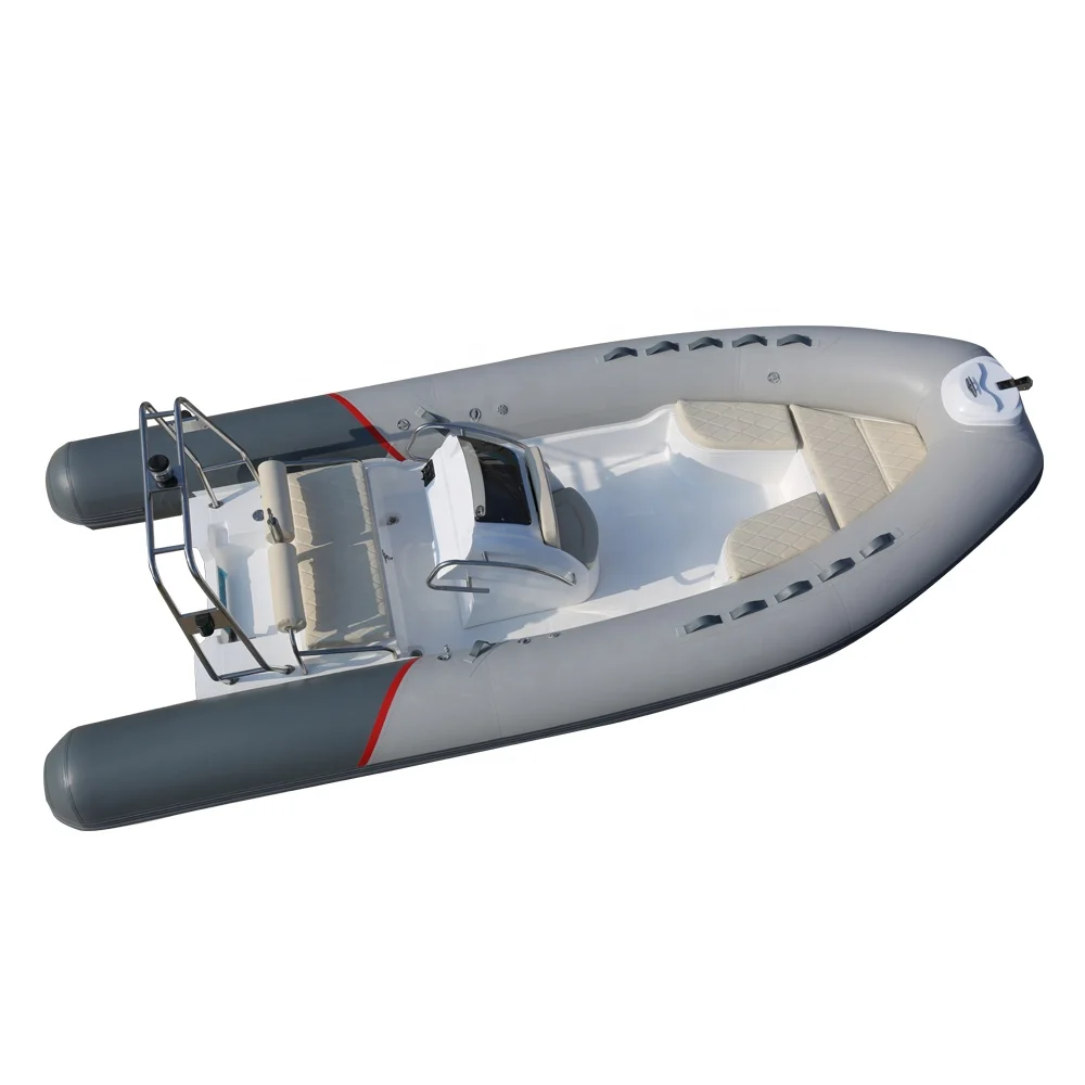 CE 5.2m China Hypalon Sport RIB Boat Fiberglass Hull  Zodiac Inflatable Fishing Boat with Motor Cheap RIB Rowing Boat