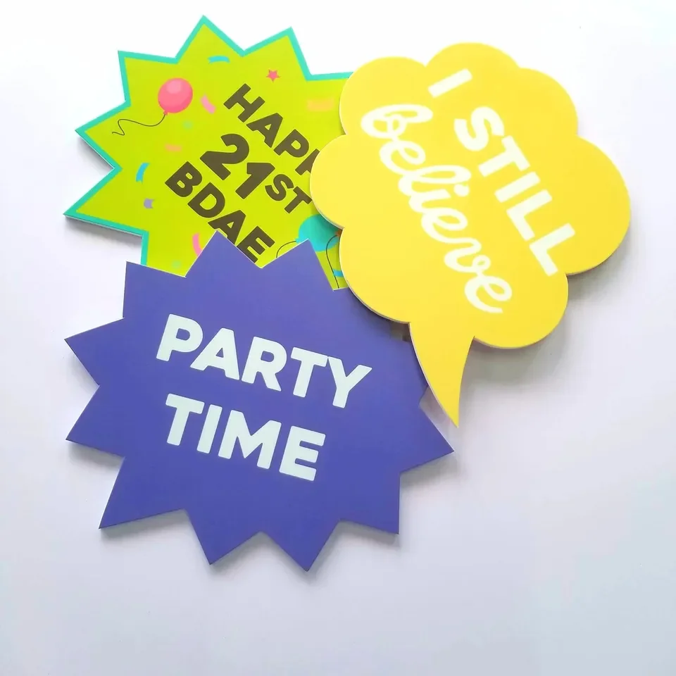 Custom Pvc Board Foam Cut Out Photo Booth Props Christmas New Year Holiday Party Props