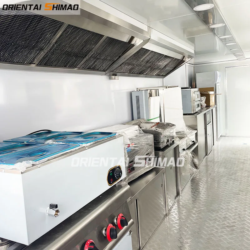 Oriental Shimao Deep Fryer Food Trailer Australian Standard Fast Truck for Sale Usa