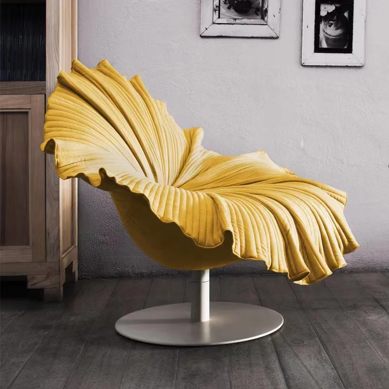 Light Luxury Modern Creative Petal Chair Hotel Model Room Irregular Rotating Fashion Flower Chair
