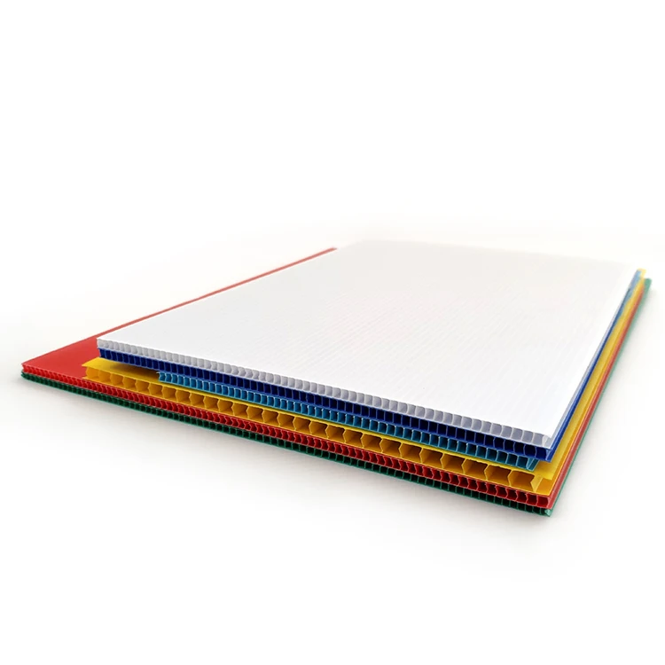 China professional manufacture PP corrugated plastic sheet hollow board high quality colorful Pp hollow plate