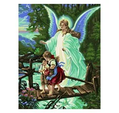 Factory Custom Small Batch Fabric Landscape Decorative Paintings for Children Printed Design