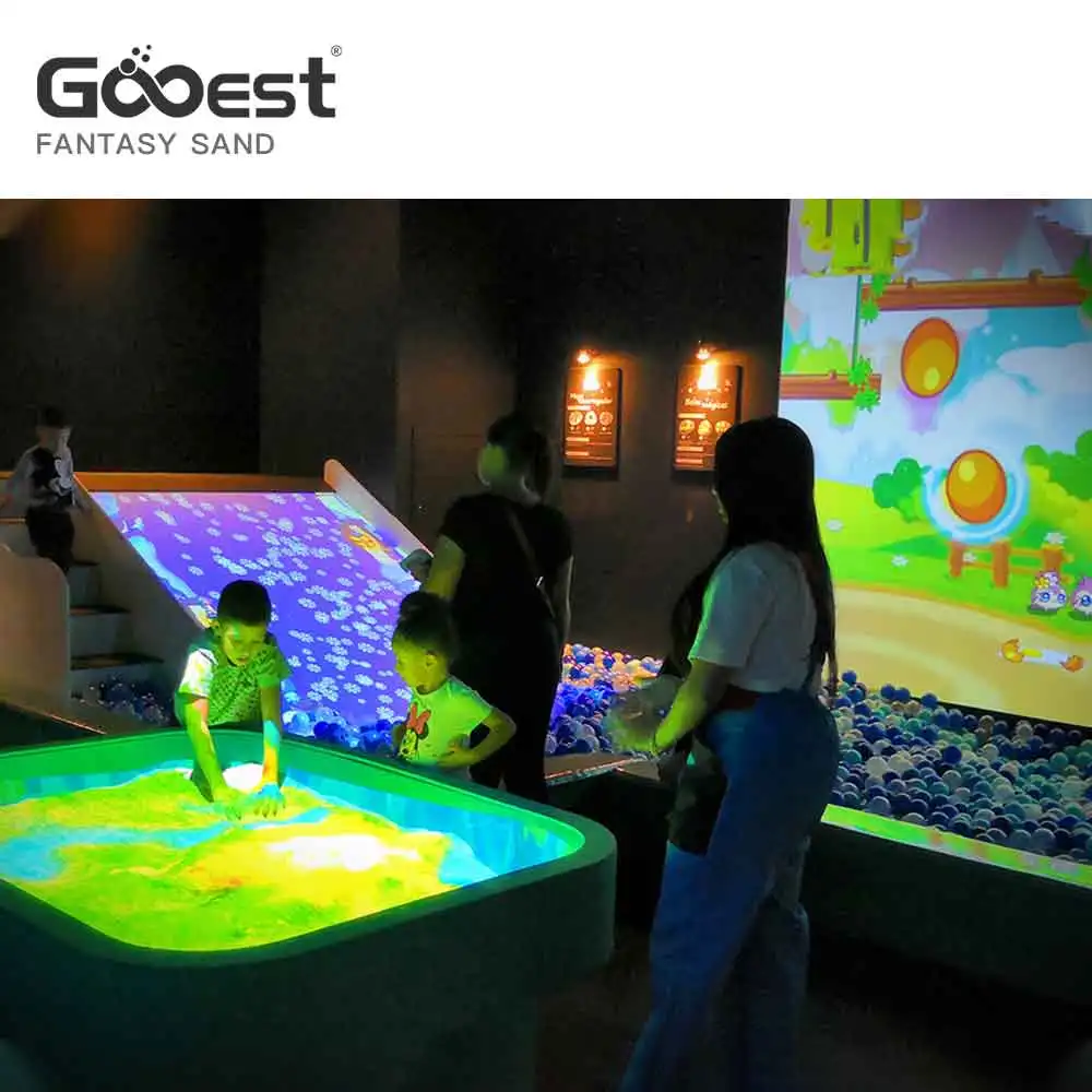 Hot sale indoor playground interact game  sandbox  projection