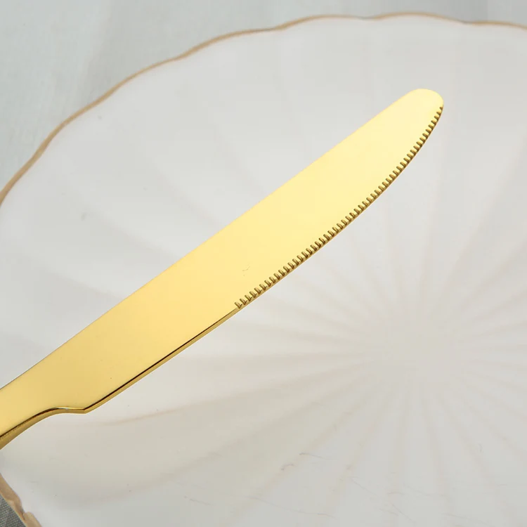  Столовые приборы из нержавеющей стали 24 шт. в коробке Позолоченная серебряная посуда набор золотых приборов столовые