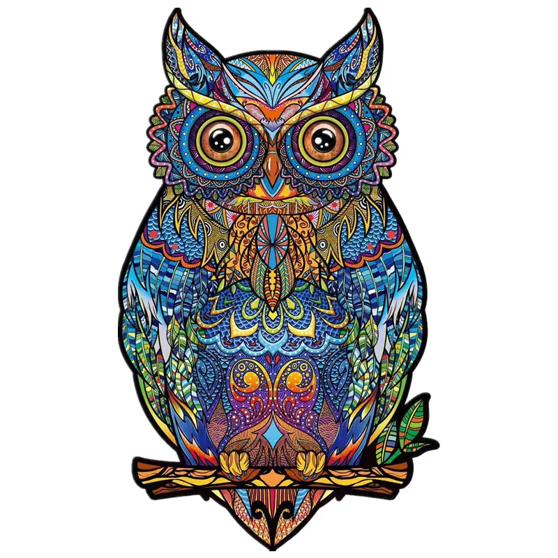 New Arrival A5 Size Wooden Puzzle Unique Animal Shape Puzzle Game Animal Wooden Jigsaw Puzzles For Adults