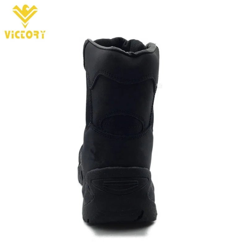 China Anti slip mens black knight dubai security hiking boots for men