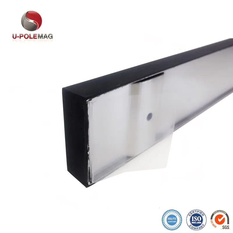 16 Inch High quality Matte Black Silicone Knife Strip With Powerful Magnetic Pull Force Magnetic Knife Holder