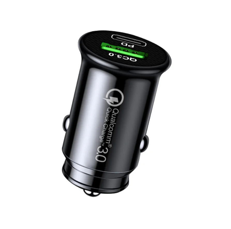 RONGXIANG CE Vehicle Using Car Charger For Android Phones 2 in 1 Portable 24V Socket QC3.0 PD Quick Charging CC-1510