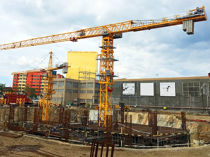 Бренд Xuzhou XGT7020-12 башенного крана с плоским верхом высота подъема 200 м