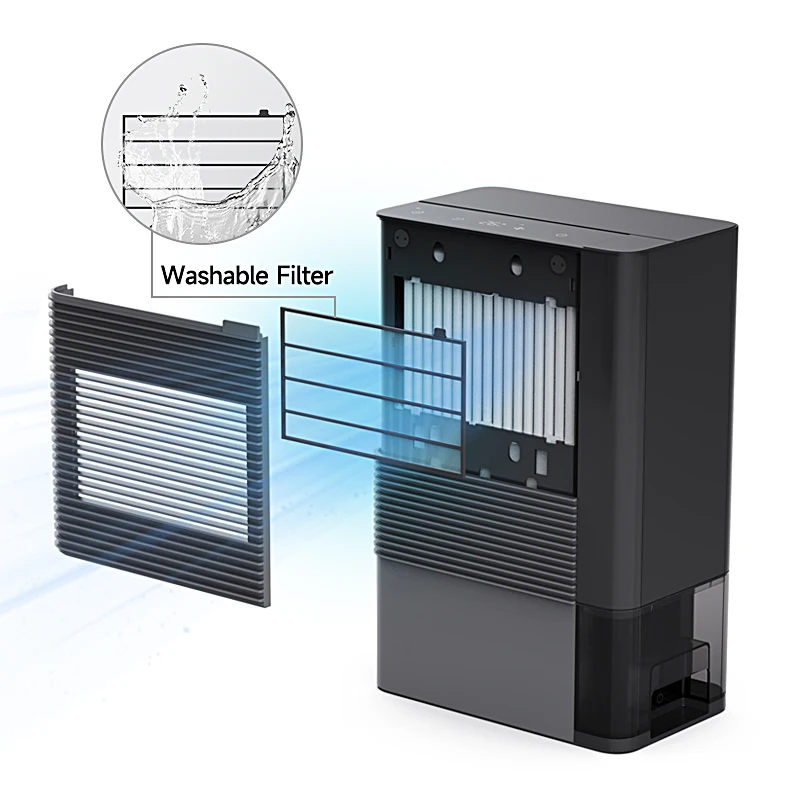 Professional Smart Wifi Black Dry Cabinet Silent Home Air Dehumidifier With Drain Hose