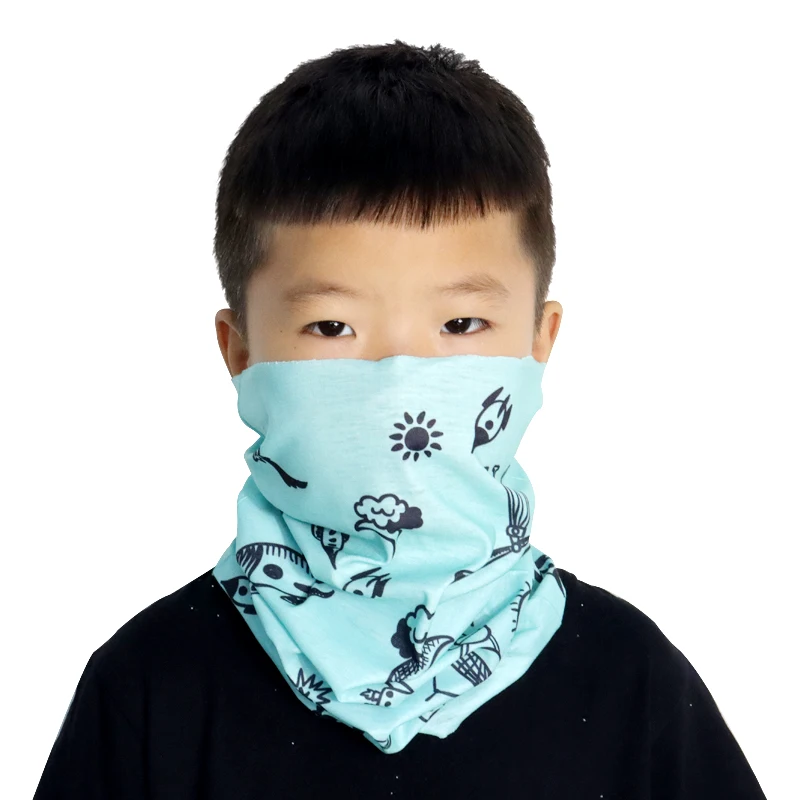 Neck gaiters Seamless Tube Bandana for Kids Face Cover Head Scarf Foulard Patch Pirate Helmet Liner Balaclava Wristband Headband