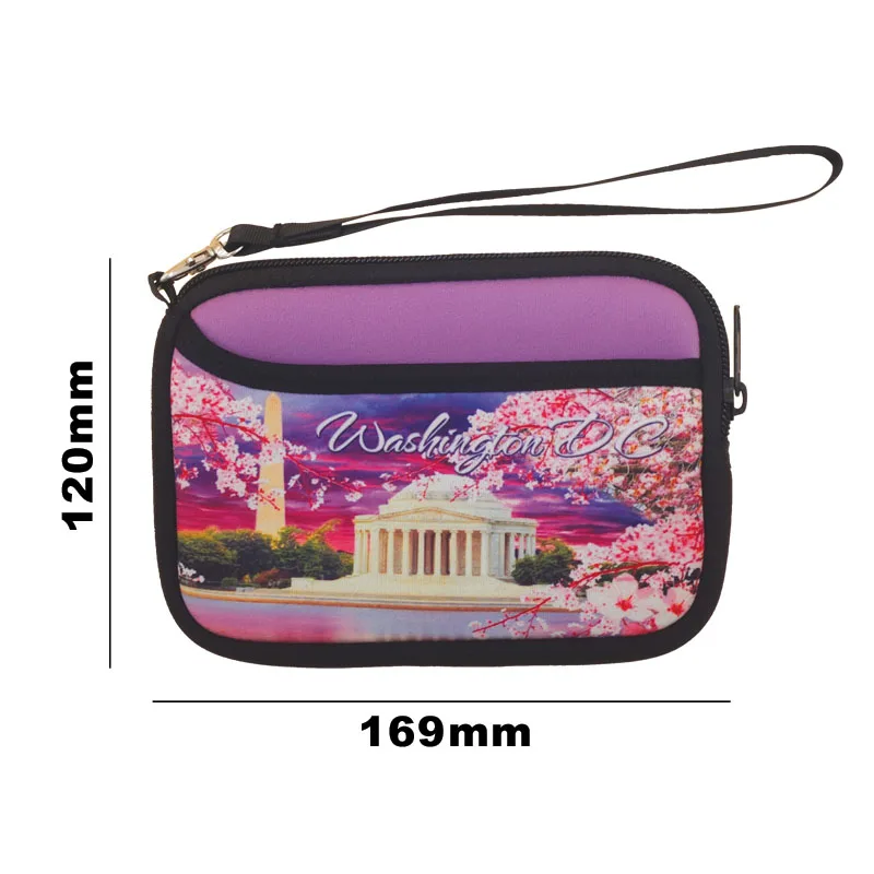 Custom Waterproof Rectangular Neoprene Camera Bag Cellphone Supplies Small Purse Souvenir Gift Give
