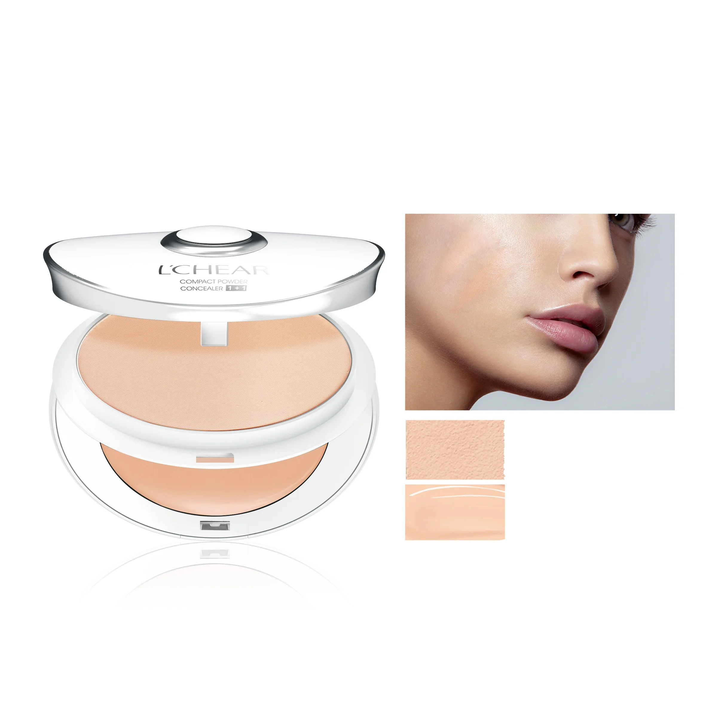 Мягкий стойкий консилер для жирной кожи от LCHEAR, компактная пудра DQ2139