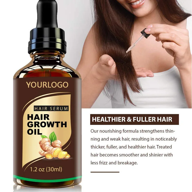 Hair Growth Oil Anti-hair Loss Serum Private Label 30ml Scalp Growth Hair Treatment For Woman Man