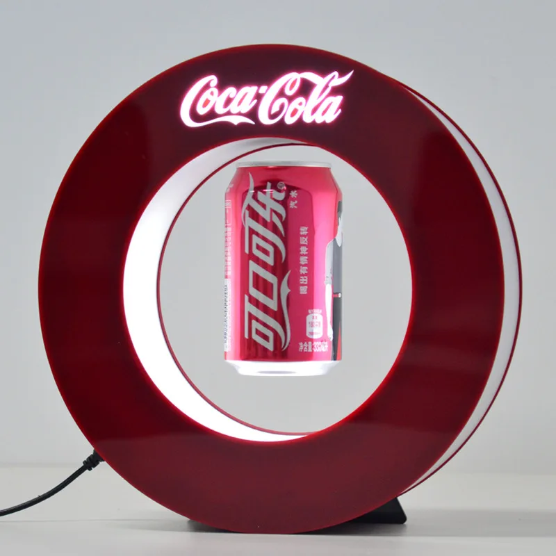 Maglve Floating Rotating Objects Device Levitating Drinks Bottle Display Stand Magnetic Levitation Display For Coke Cola Beer
