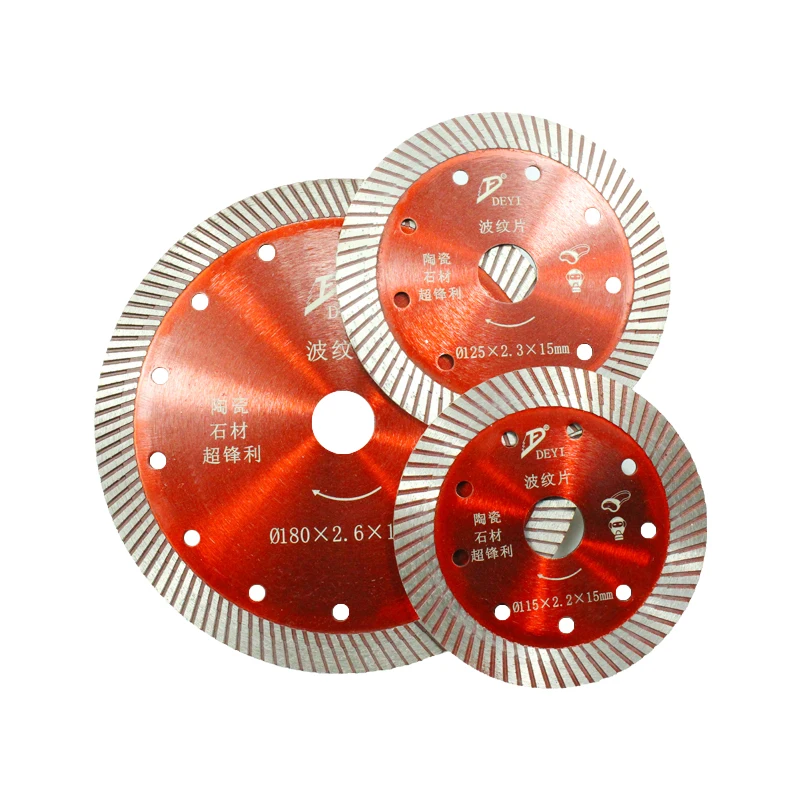 Professional Continous Rim Premium Ultra Thin Circular Sintered Silent Tip Diamond Saw Blade Marble Stone Fast Cutting Speed 45