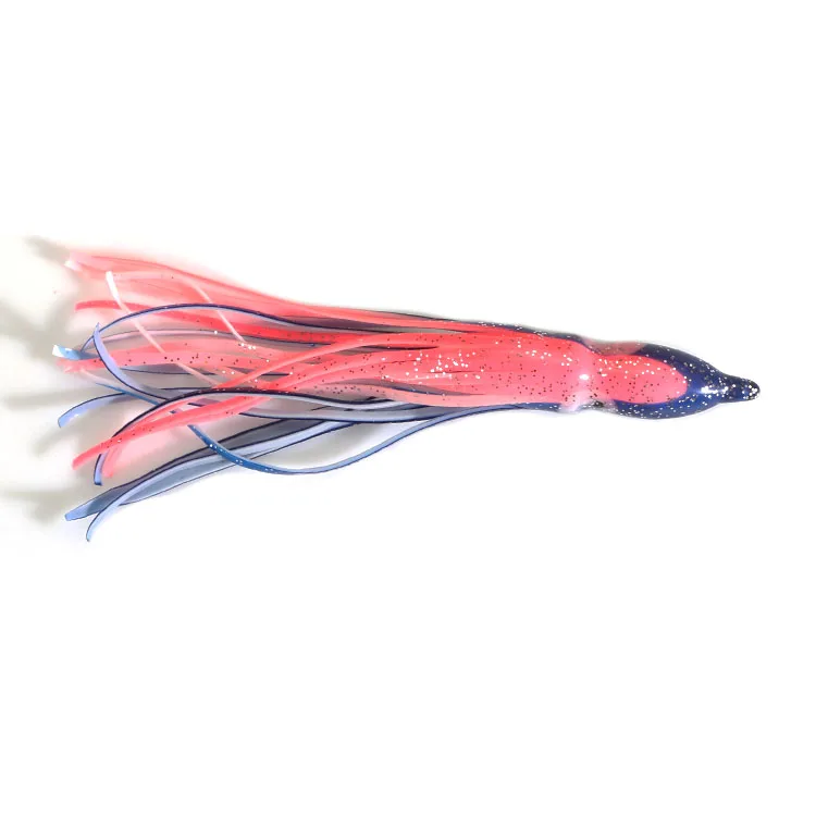 Large Fishing Lures 13cm 6g Squid Soft Lures Octopus Skirts Soft Plastic OEM Squid Lure Attracting Fish Artificial Soft Bait
