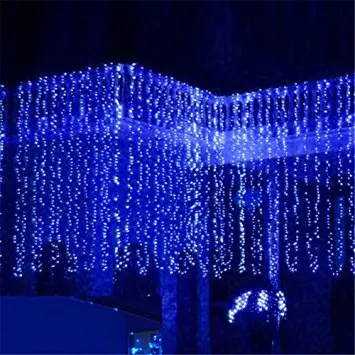 Christmas Garland LED Fairy Curtain Icicle String Lights AC 220V Street Outdoor Decorative Holiday Light