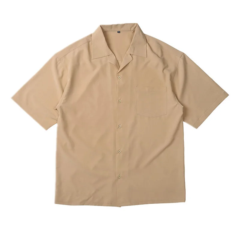 custom logo mens casual silk beach summer retro bowling shirt black fishing graphic button up screen print work shirts