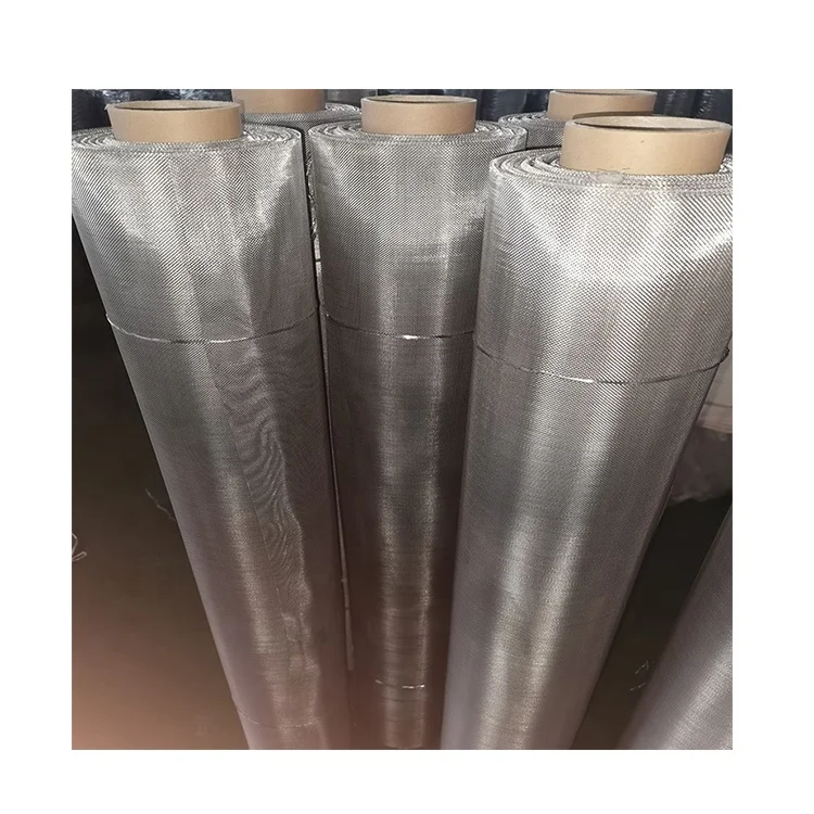 20 45 60 70 80 100 Micron Stainless Knitted Steel Wire Mesh For Sale
