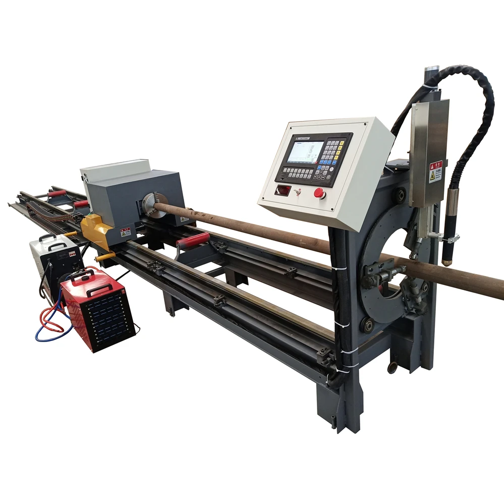 Автоматическая машина для плазменной резки CNC с подачей материала труб