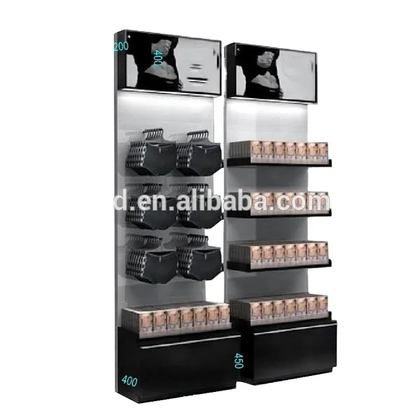 POS Wooden Clothes Lingerie Store Display Rack Furniture Underwear Display Stand