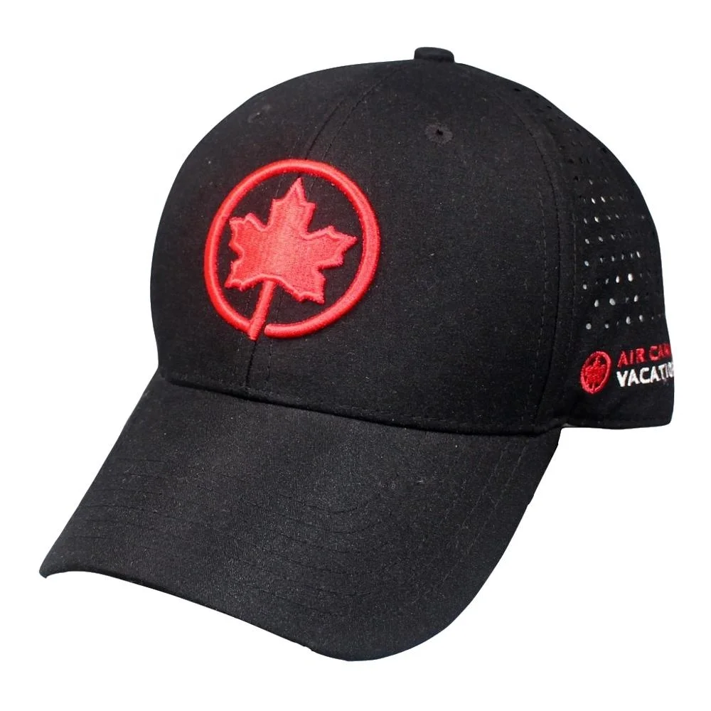 
Cnanda Maple Leave 3D Embroidery Laser Cut Mesh Snapback Trucker Hat Women Unisex Adjustable Closure Men Baseball Cap Bulk 
