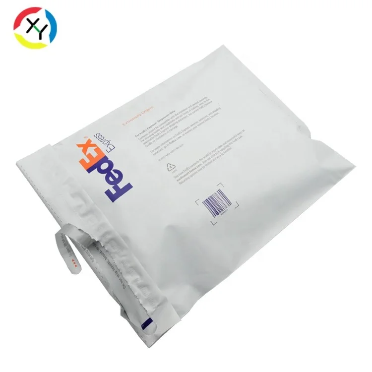 XY Packing Custom Fedex Express Shipping Mailing Bag with Invoice Pouch