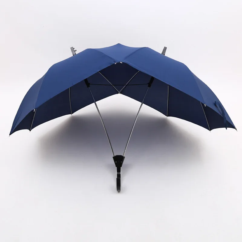 Promotional double axis lovers umbrella integrated automatic umbrella