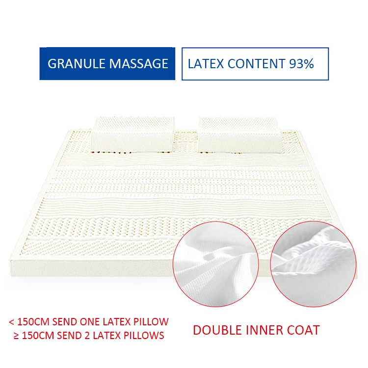Ergonomic Design Home Natural Latex Mattress Furniture Latex Mattress