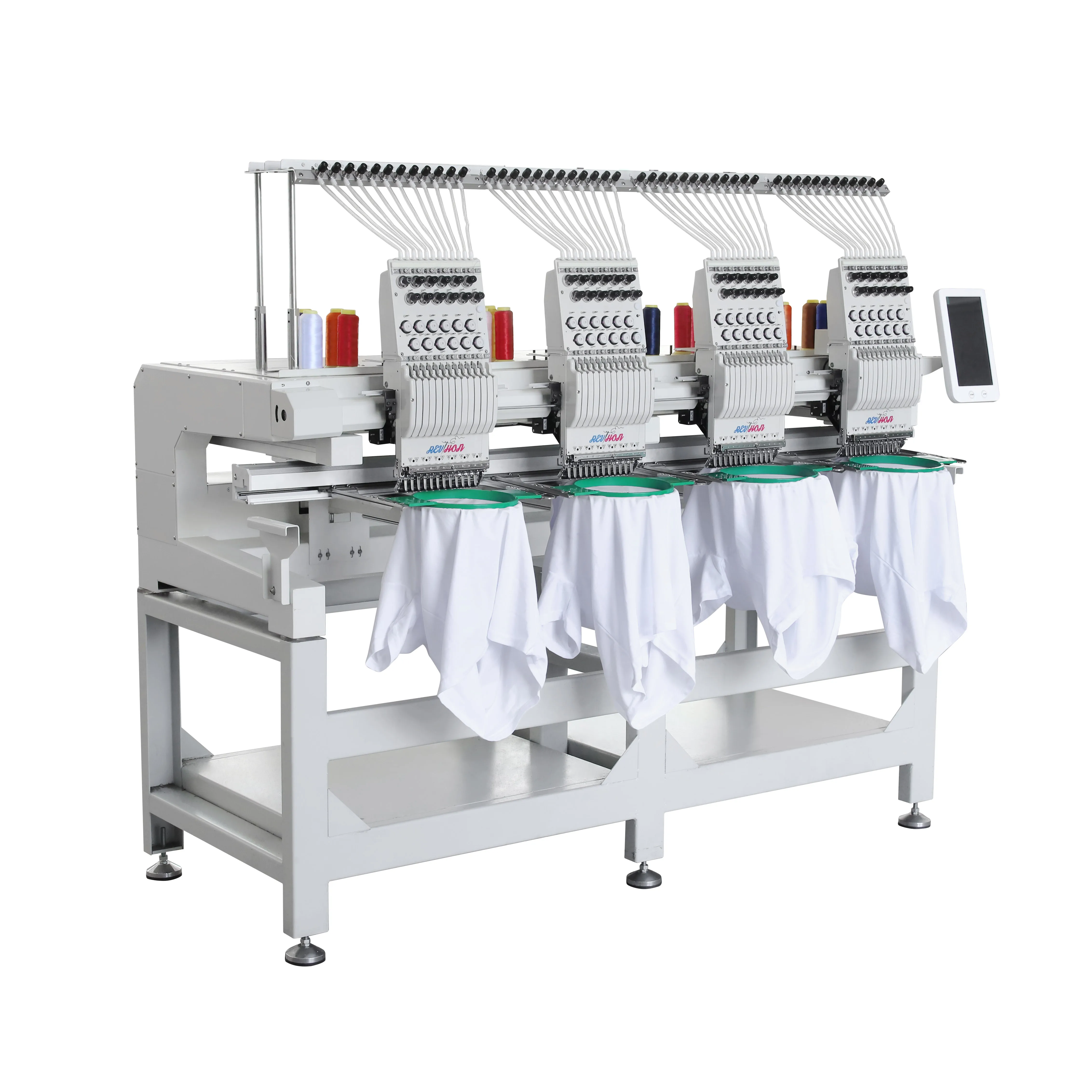 QHM 4 head 15 needle 9/12/15 colors embroidery machine factory prize 4-head-embroidery-machine-price