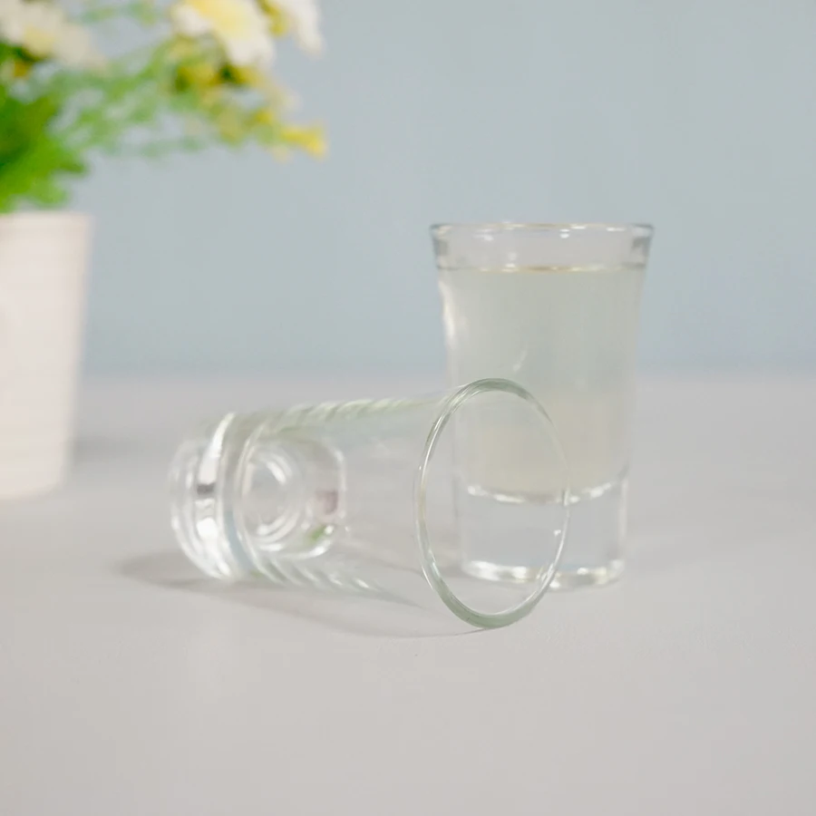 Souvenirs gift ideas 50ml 70ml flared vodka shot glass logo printed color box