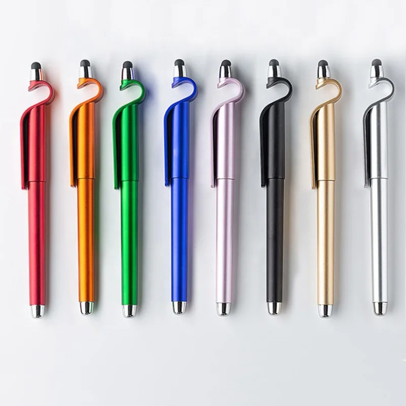 3 in 1 Cheap Multi-function screen touch Gifts Gel Pen with Phone stand holder