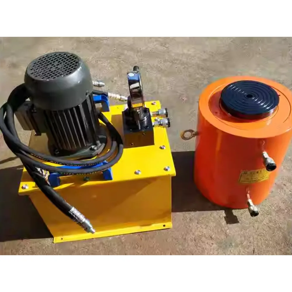 Электрический гидравлический домкрат раздельный вертикальный